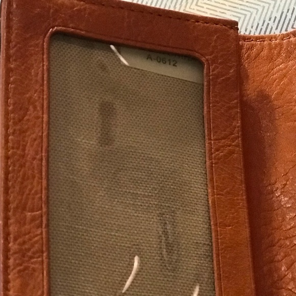 Genuine Camel color Leather card /I.d. Holder - Picture 6 of 11